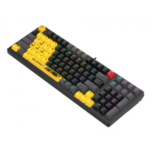 Клавиатура A4Tech Bloody S98 механическая желтый/серый USB for gamer LED (SPORTS LIME)